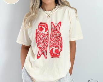 Vintage Fish Shirt Fish Tshirt Comfort Colors Sardines Shirt Sea Foam Comfort Colors Shirt Fish Themed Gifts Tinned Fish Shirt Angler Gifts