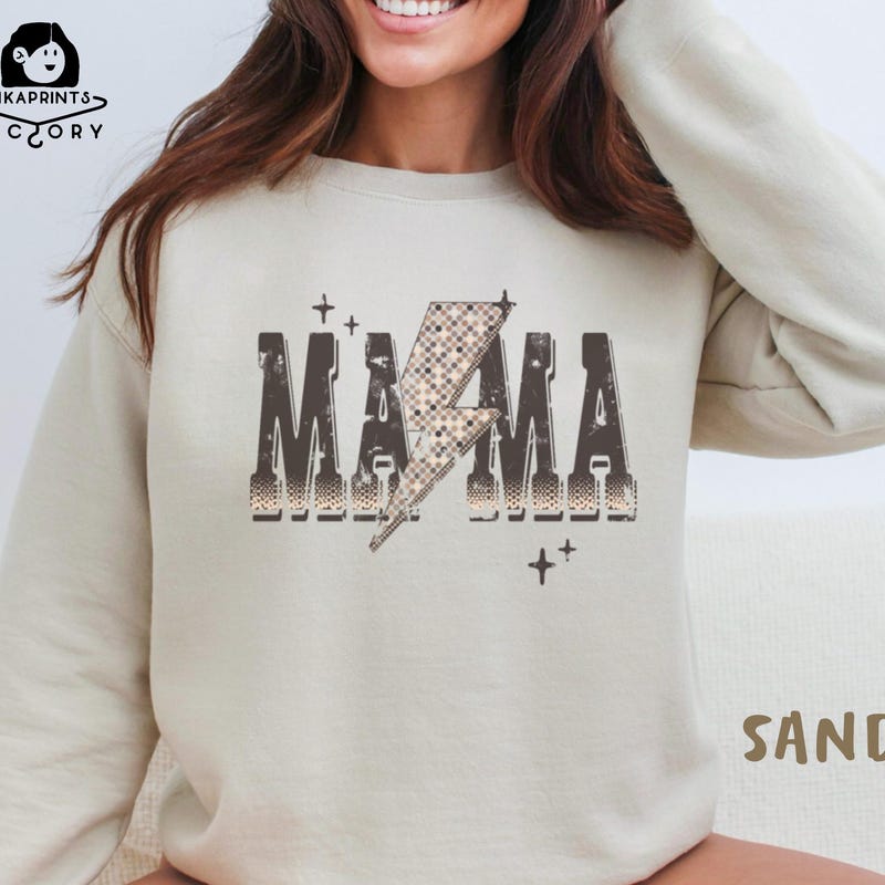 Checkered Mama Crewneck