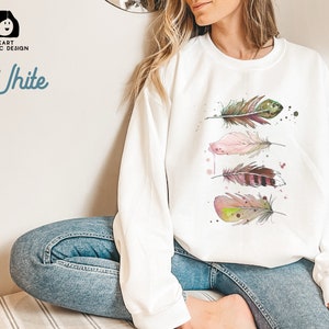 Feathers Sweatshirt birds  Birds Feathers Shirt Birdwatching Gifts Cute Feathers Design Sweatshirt Tees Shirt with Feathers