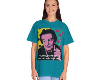 Golda Meir Comfort Colors Navy Shades