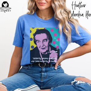 Golda Meir Jersey Shirt Golda Meir Quotes Shirt Retro Pop Art Shirt Art Shirt Modern Art Shirt Aesthetic Tshirt Motivation Gift for Her image 3