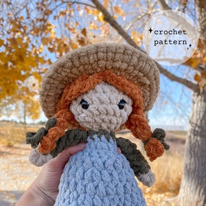 Kindred Spirits Mini Anne Doll | Crochet Lovey Doll | Easy Crochet Pattern | Dreamer Girl Crochet Pattern | Vintage Doll Crochet Pattern