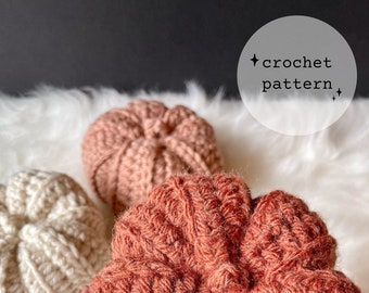 Bliss Mini Pumpkin Crochet Pattern | Crochet Pumpkin Pattern | Easy Crochet Pattern | Autumn Crochet Pattern | Crochet Home Decor