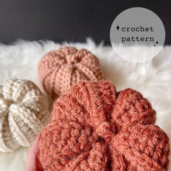 Bliss Mini Pumpkin Crochet Pattern | Crochet Pumpkin Pattern | Easy Crochet Pattern | Autumn Crochet Pattern | Crochet Home Decor