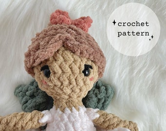 Kindred Spirits Mini Doll Crochet Pattern | Crochet Lovey Doll | Easy Crochet Pattern | Fairy Crochet Pattern | Ballerina Crochet Pattern