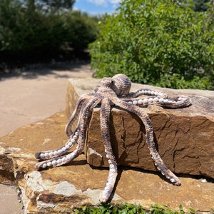 Custom Crocheted Plush Octopus | Giant Octopus Toy | Sea Creature Plushie | Imaginative Play | Knit Octopus | Beach-Themed Nursery Decor
