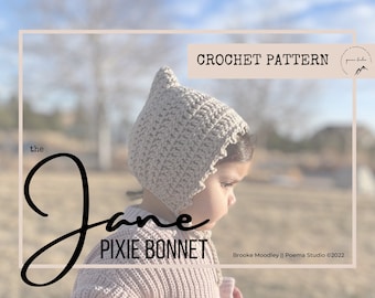 Modello all'uncinetto per cappellino da folletto Jane / Adatto ai principianti (modello PDF)