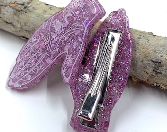 Palmistry Hair Clips Pair Fortune Teller