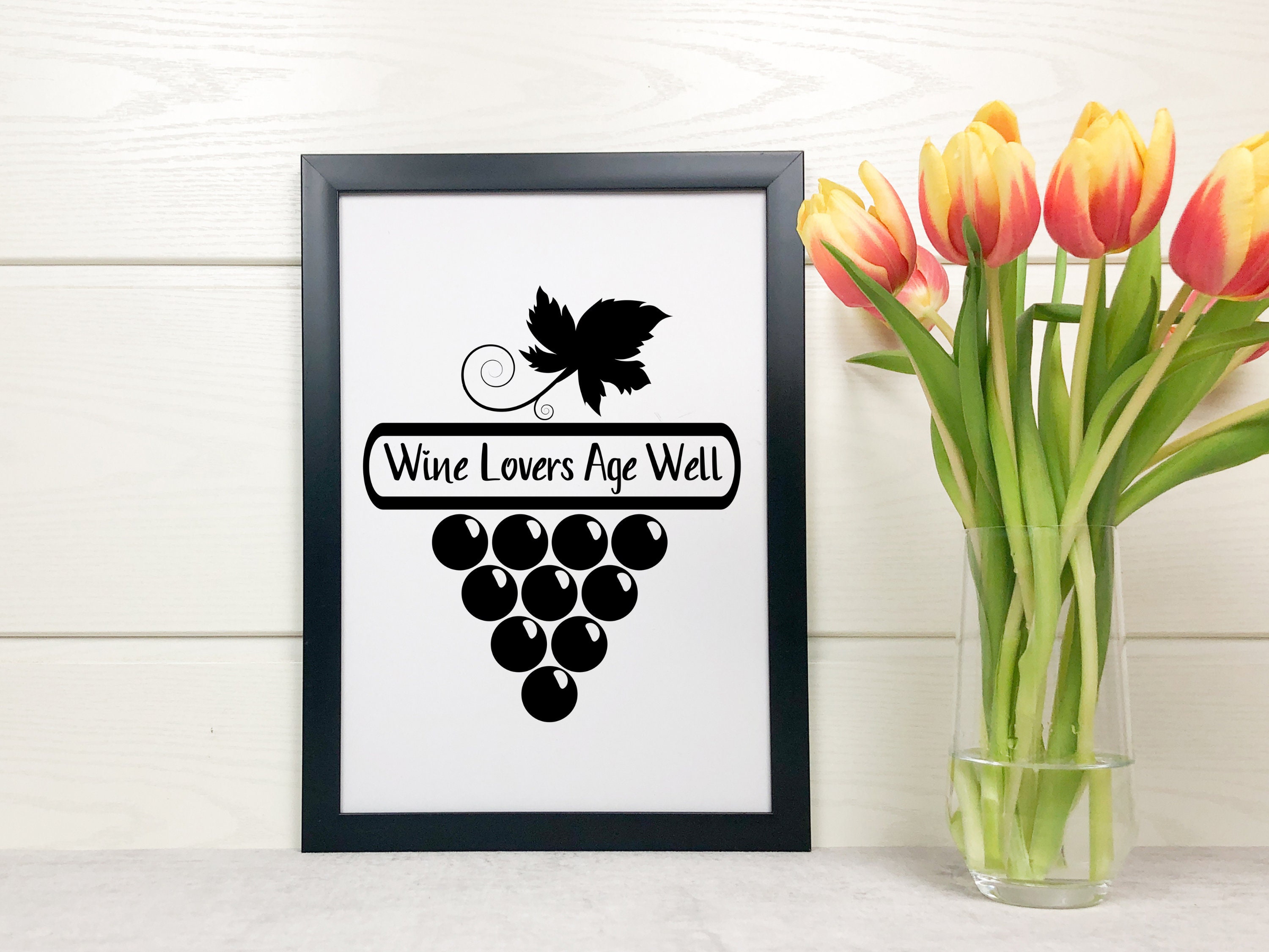 Weinliebhaber Age Well Wine Wandkunst Wein Wanddekoration Wein Zitat