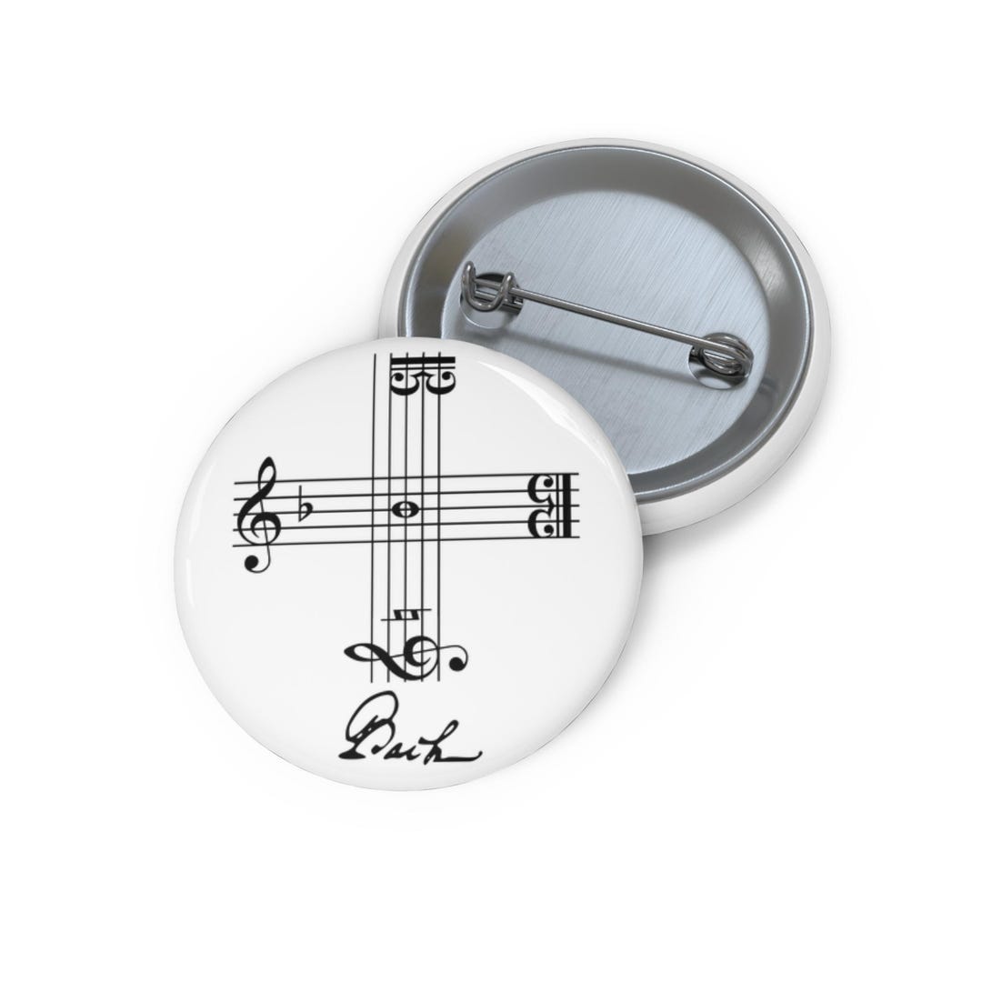 Musical Staff Cross Pin Buttons | Sheet Music Note Badge - Etsy