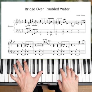 Bridge Over Troubled Water – Premium Grade 6 Piano Arrangement – Simon & Garfunkel Sheet Music PDF