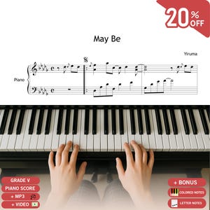 May Be – Yiruma | Piano Sheet Music PDF Grade 5–6 + MP3 + Note Names + Tutorial Video