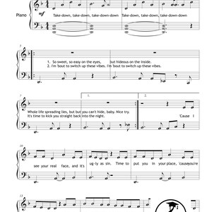KPOP Demon Hunters Piano Collection by HUNTR-X downloadable and simplified piano sheet music PDF for Grade 2 learners. Includes easy piano versions of Soda Pop, Golden, Your Idol, Takedown, How It’s Done, What It Sounds Like, and Free. Printable PDF, color-coded notes, note-name editions, MP3 reference tracks, and tablet-friendly files. Perfect for students, teachers, and K-Pop fans seeking cinematic, fun, and professional easy piano sheet music downloads.