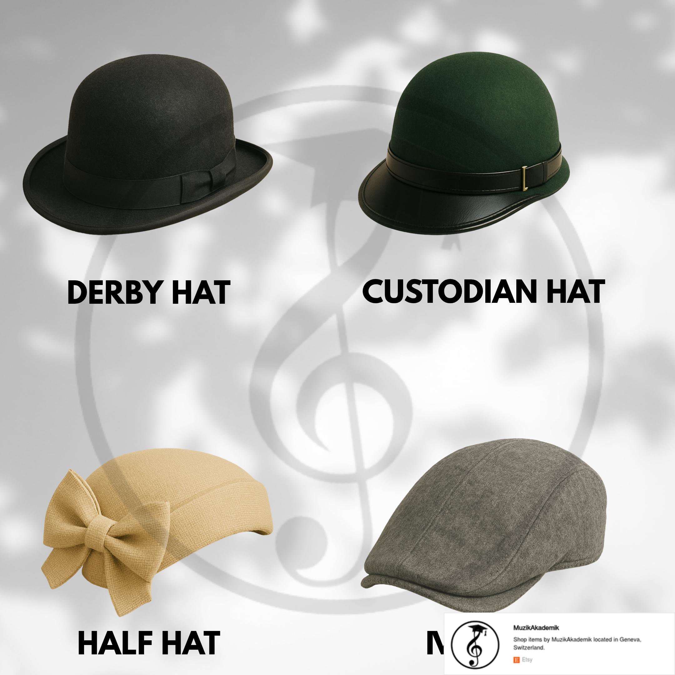 Hat Types Chart Printable – 30 Styles Fashion Illustration Poster ...