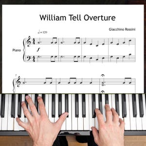 Ouvertüre zu Wilhelm Tell – Vereinfachte Klaviernoten – Note 3 PDF