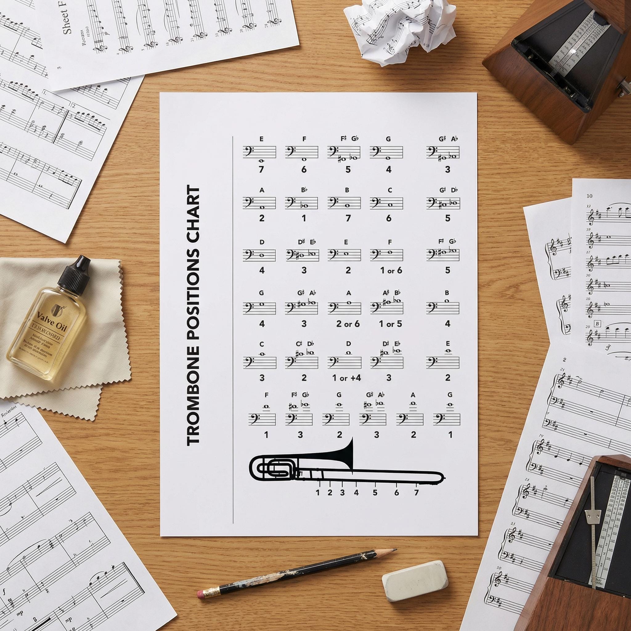 Rev. Moon Four Position Chart.pdf Trombone Note Chart And Positions