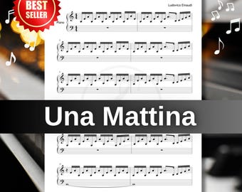 Una Mattina de Ludovico Einaudi / Partitura para piano fácil PDF