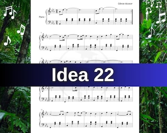Idea 22 by Gibran Alcocer | Grade 4 Piano Sheet Music PDF | Simplified Modern Piano Score