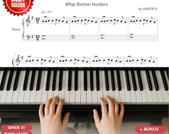 Golden – HUNTR/X KPop Demon Hunters | Grade 3 Easy Piano Sheet Music Download PDF