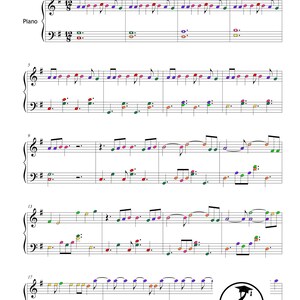 KPOP Demon Hunters Piano Collection by HUNTR-X downloadable and simplified piano sheet music PDF for Grade 2 learners. Includes easy piano versions of Soda Pop, Golden, Your Idol, Takedown, How It’s Done, What It Sounds Like, and Free. Printable PDF, color-coded notes, note-name editions, MP3 reference tracks, and tablet-friendly files. Perfect for students, teachers, and K-Pop fans seeking cinematic, fun, and professional easy piano sheet music downloads.