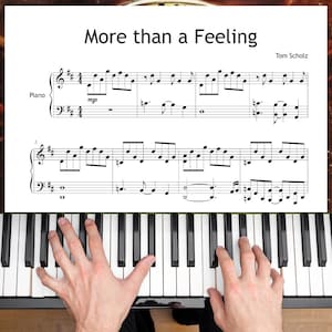 More Than a Feeling – Grade 6 Piano Sheet Music PDF – Premium Arrangement – Boston