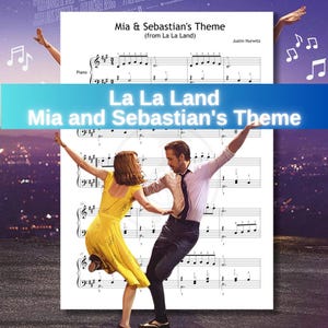 La La Land - Mia and Sebastian’s Theme | Printable Piano Sheet Music PDF | Intermediate Solo Arrangement | Modern Film Score Piano