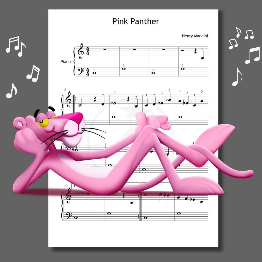 Meme Pantera Rosa Reloj Despertador Tema De La Pantera Rosa Grado Descarga  La Partitura De