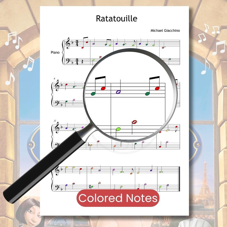 Ratatouille Easy Piano Sheet Music grade 1 2 PDF Etsy Australia ratatouille-easy-piano-sheet-music-grade-1-2-pdf-etsy-australia