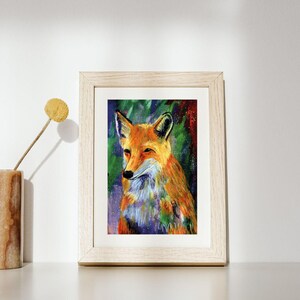 Poster A4 - ritratto di volpe