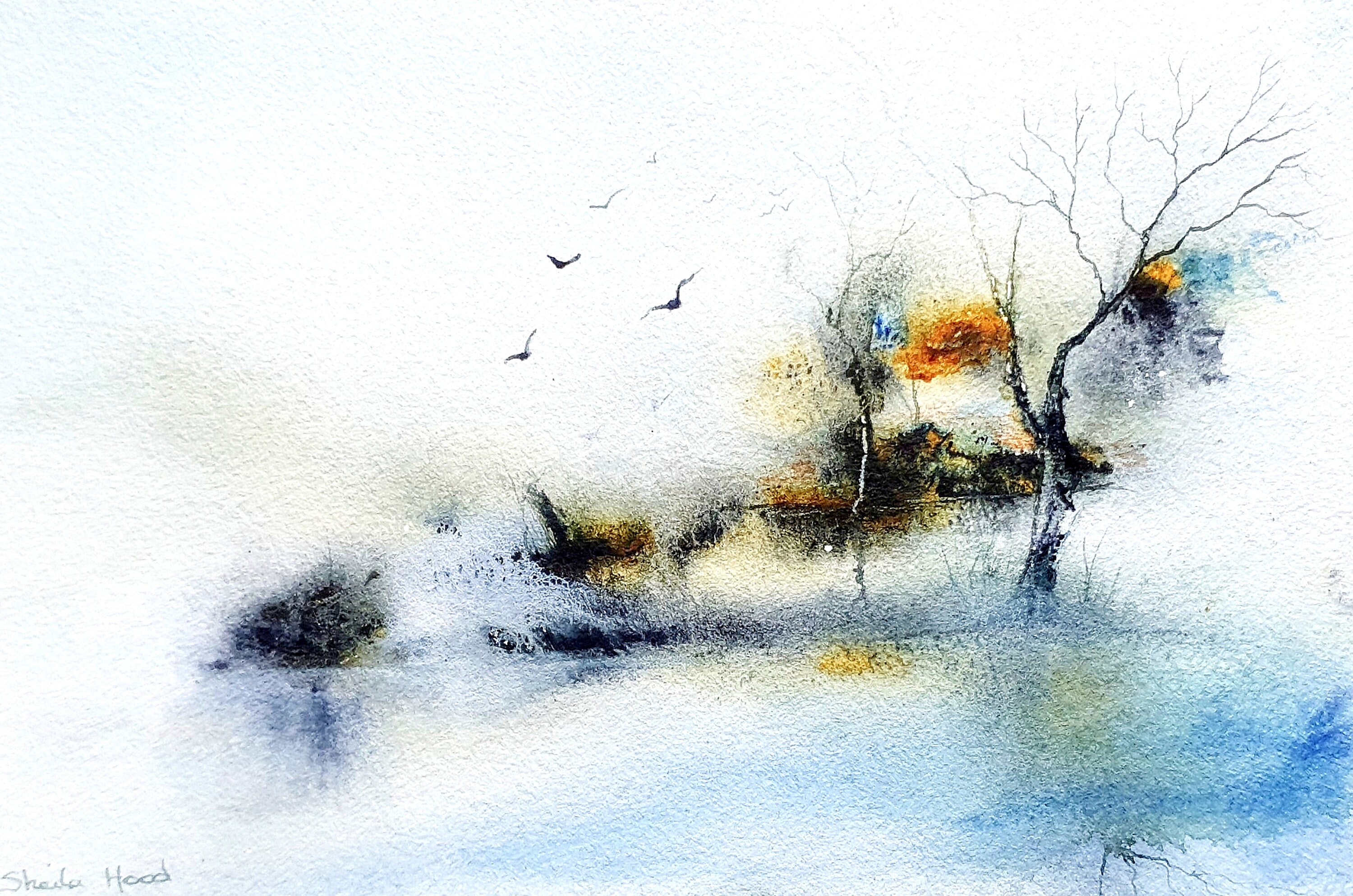 Original Art, Abstract Art, Original Painting, Watercolor