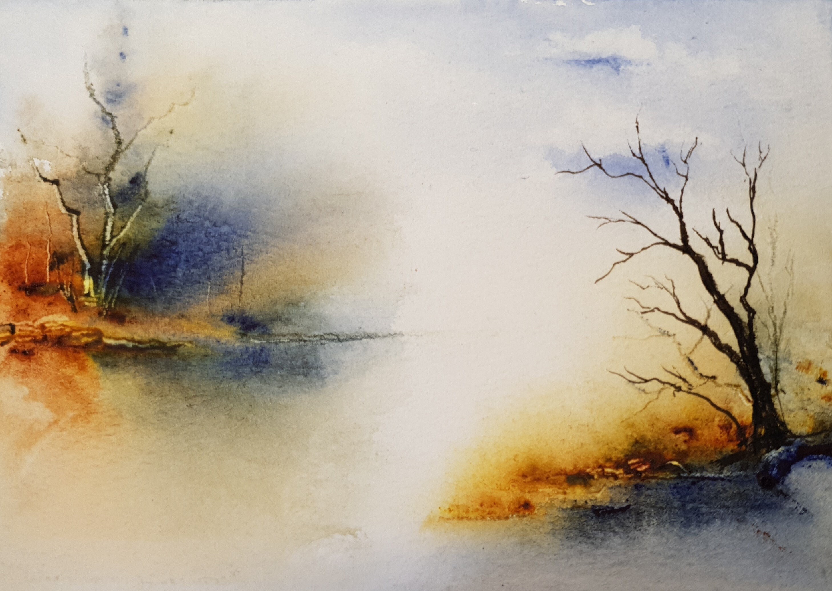 Splatter Punch : Wet in wet Watercolor Technique - YouTube