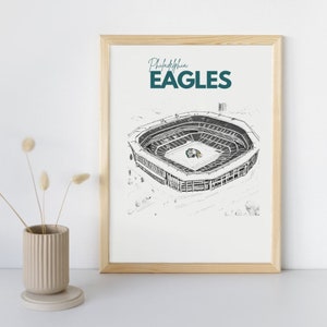 Vintage Philadelphia Eagles NFL Poster