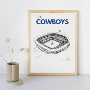 Vintage Dallas Cowboys NFL Poster