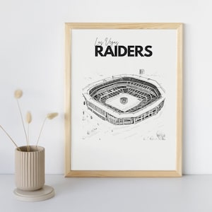 Vintage Las Vegas Raiders NFL Poster