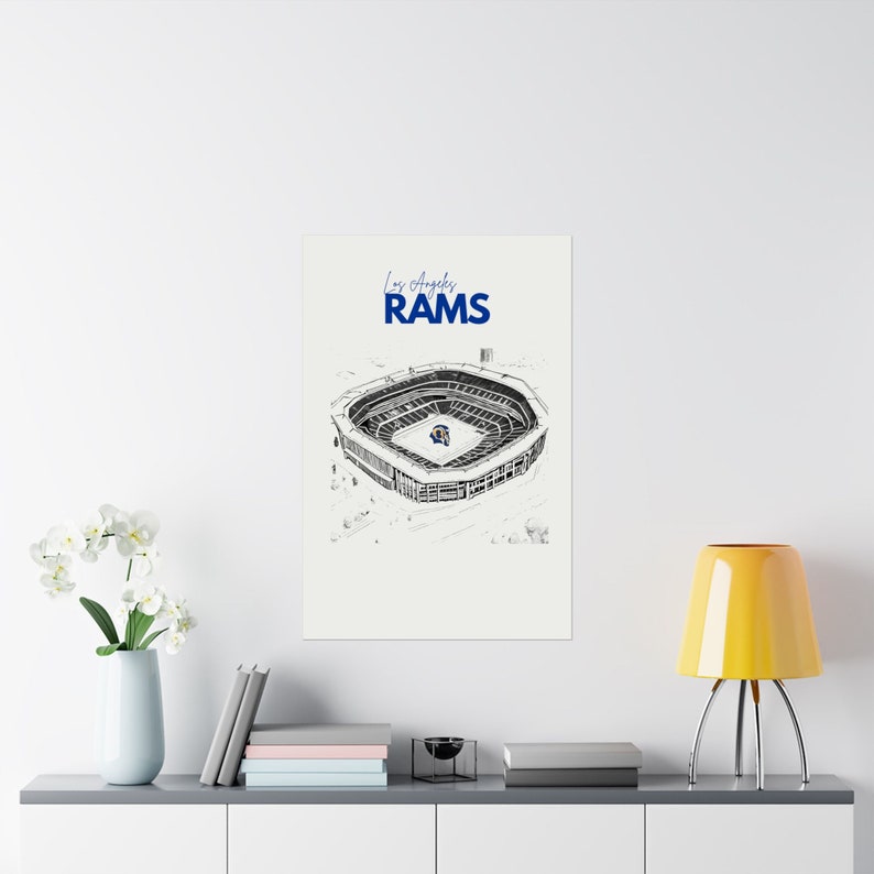 Vintage Los Angeles Rams NFL Poster - Etsy