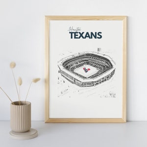 Vintage Houston Texans NFL Poster
