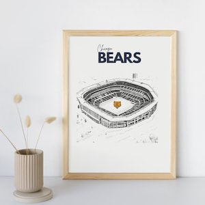 Vintage Chicago Bears NFL Poster