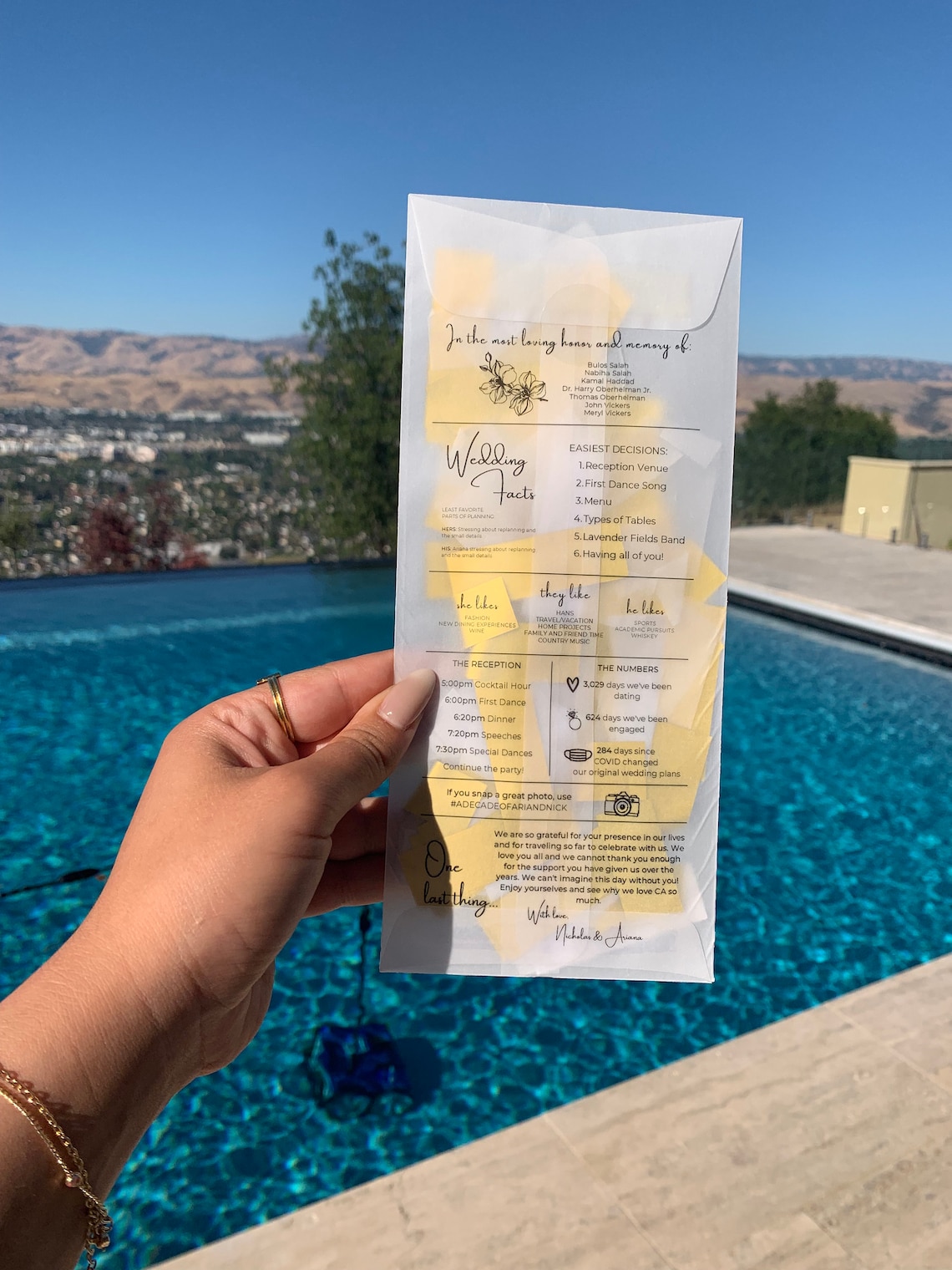 Customized Vellum Ceremony Program Template INSTANT DOWNLOAD Etsy