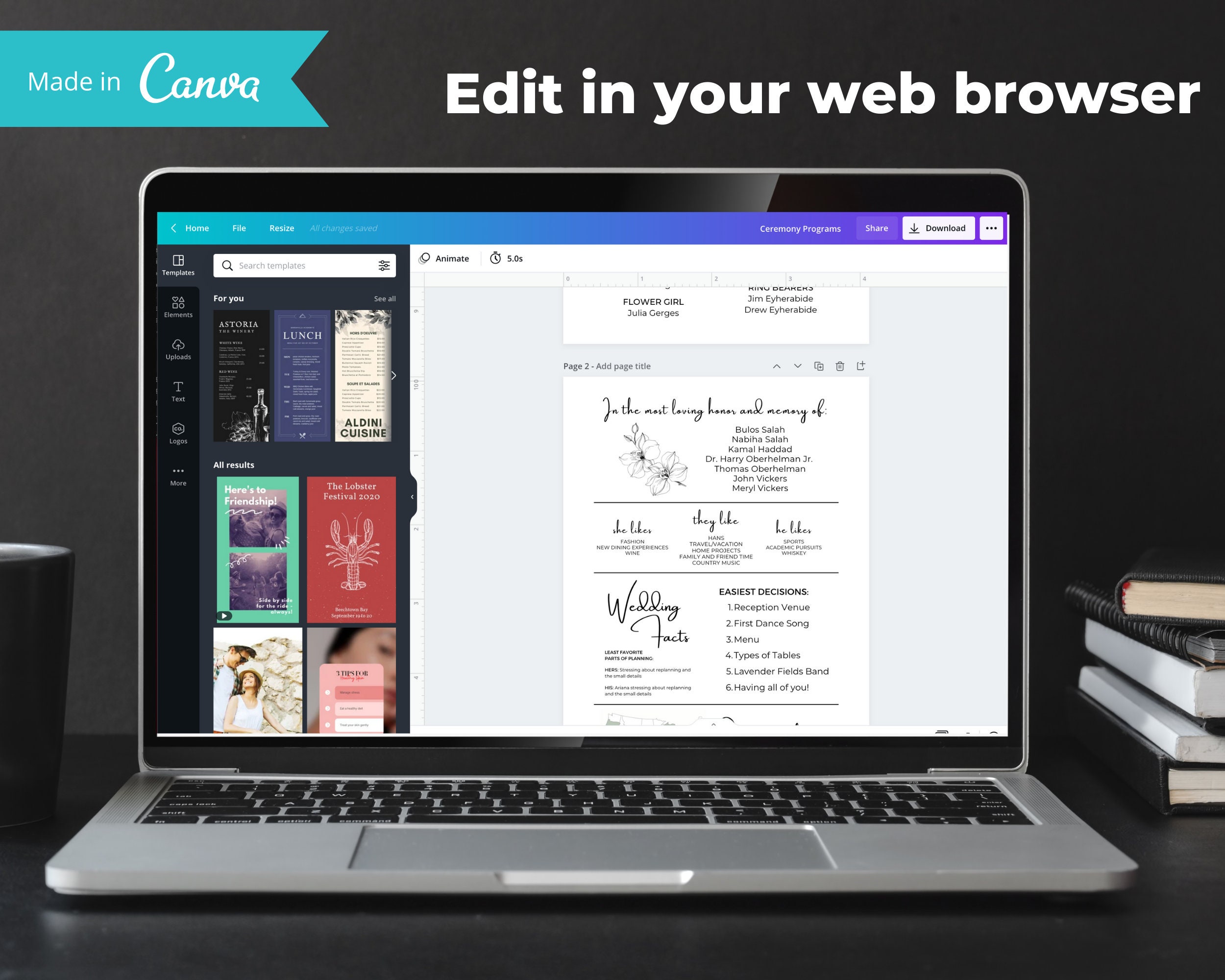 Rotary Phone Guestbook Signage Customizable Canva Template Instant