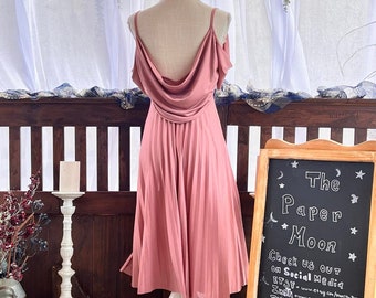 dusty pink dress casual