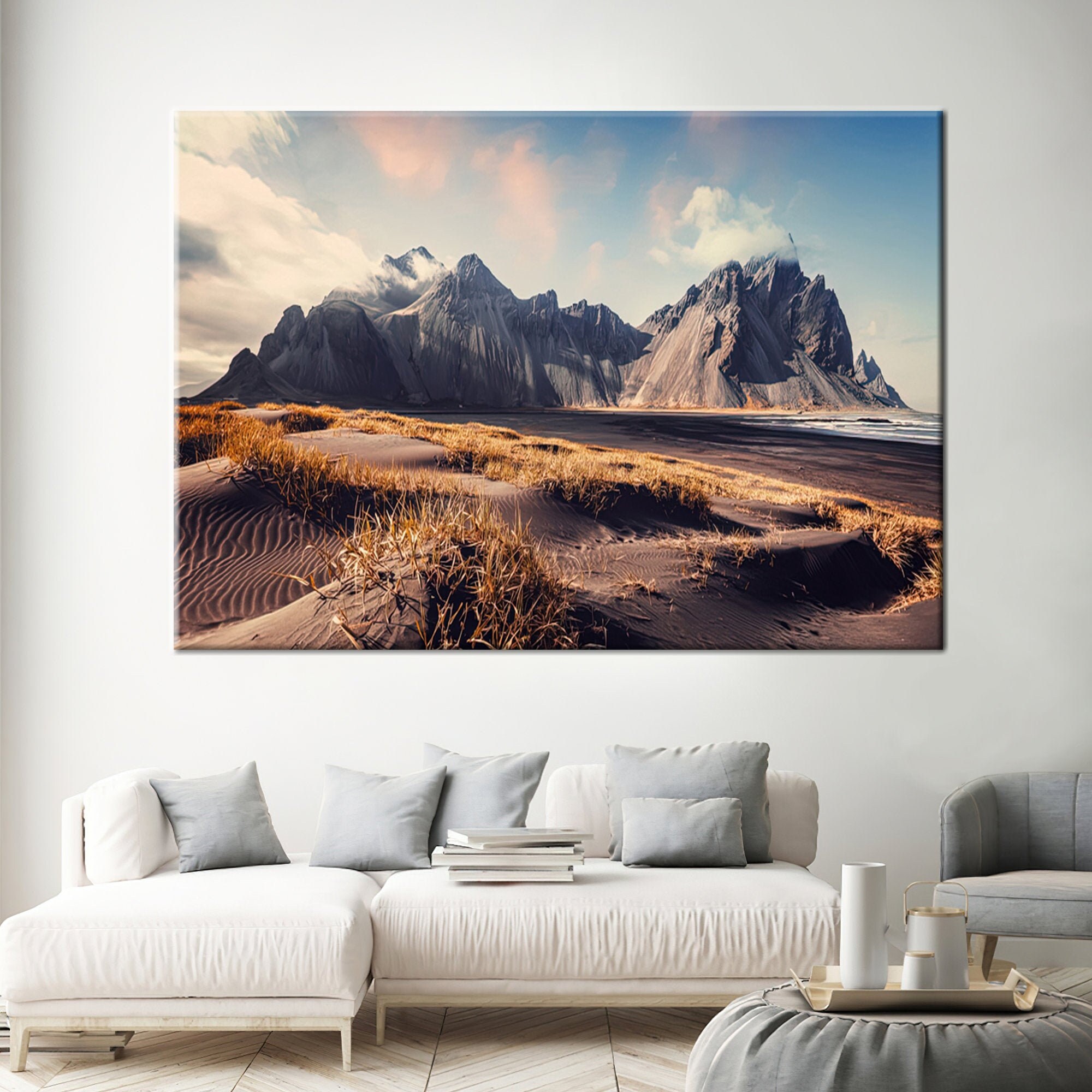 Mountain Landscape Art Mountain Canvas Nature Wall Art | Etsy