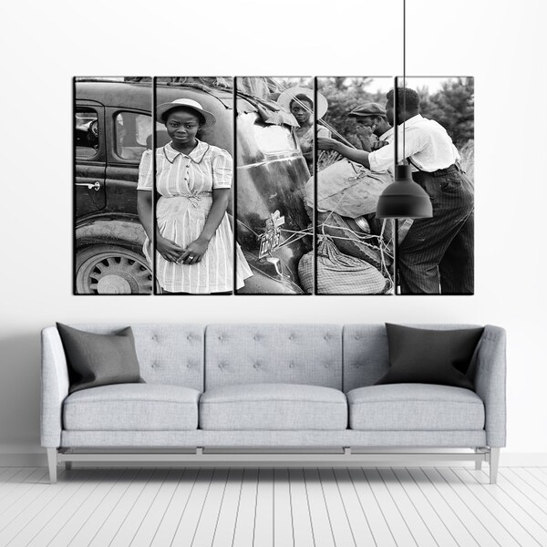 Classic People Photo, Black History Canvas, African Americans Poster, New England Immigrate, African People Wall Art, Vintage People Canvas