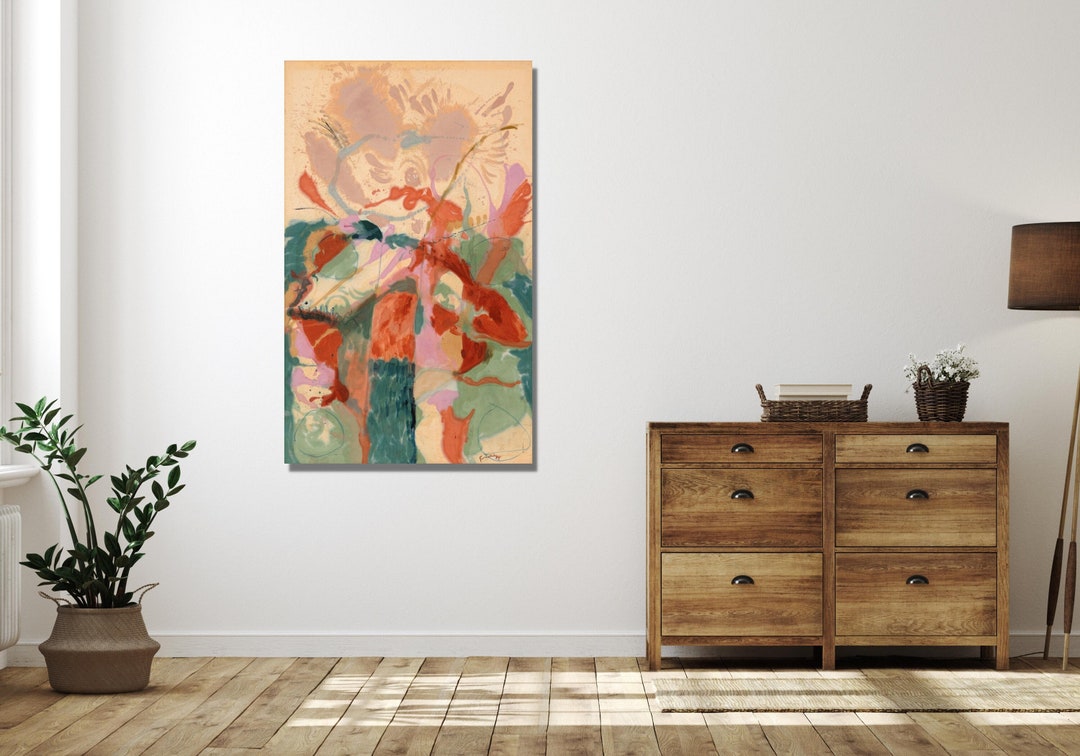 Jacob's Ladder Print Helen Frankenthaler Canvas Wall Art Etsy