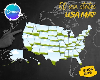 Editable USA Map With States Canva Frame Etsy Il 340x270.4936174286 Dnhh 