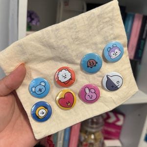 BTS Inspired Pin | K-Pop Pin | ARMY Gift | BT21 Inspired | Fan Made