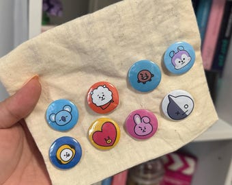 Speldje geïnspireerd op BTS | K-pop speldje | ARMY cadeau | Geïnspireerd op BT21 | Door fans gemaakt