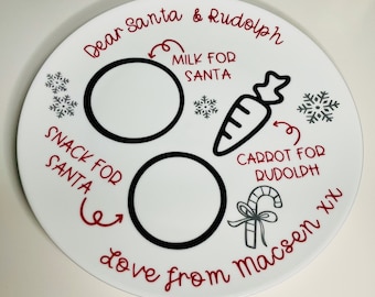 Christmas Eve Santa Plate