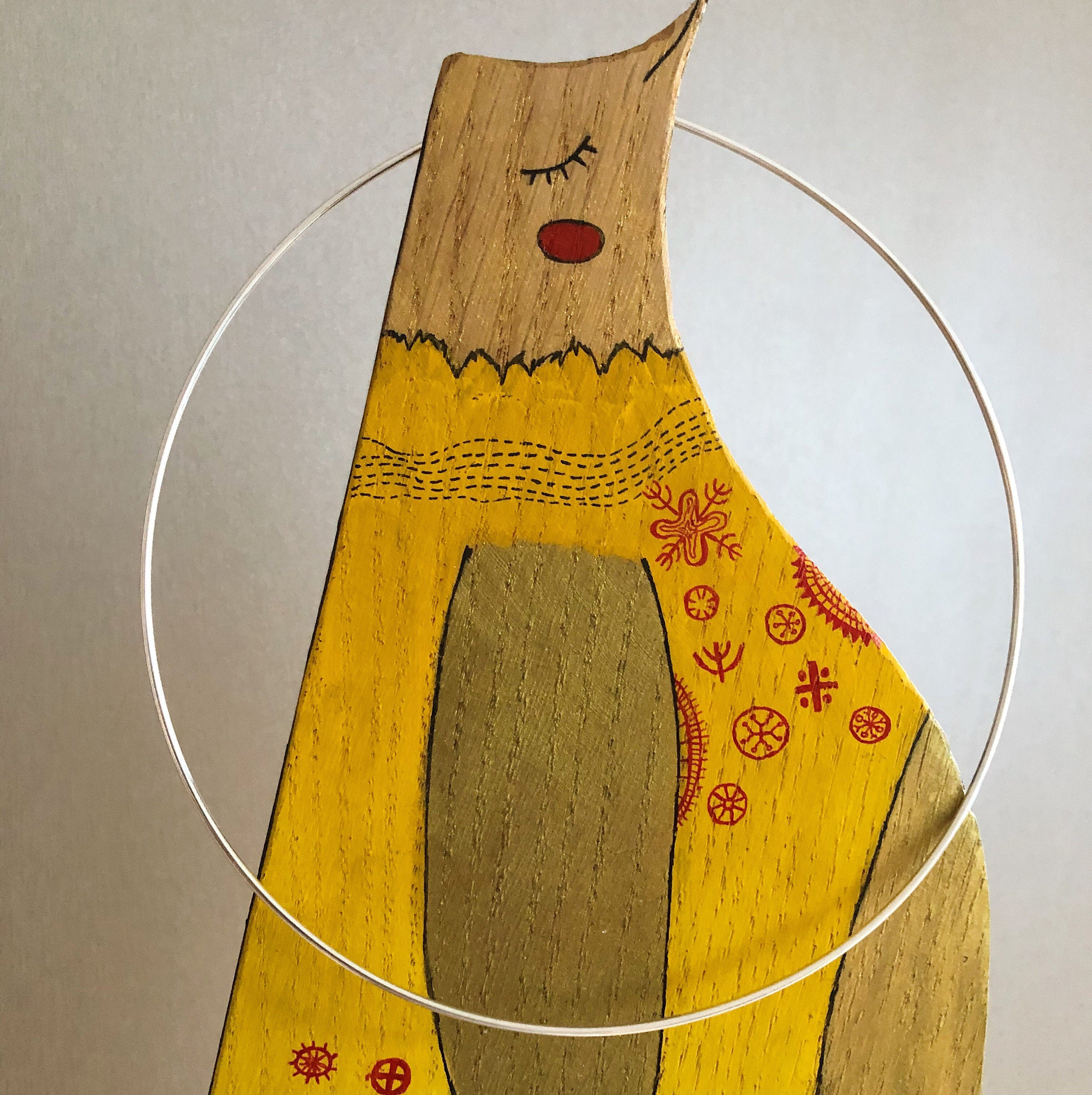 Thin Silver Wire Choker 925 Sterling Silver Wire Necklace Etsy