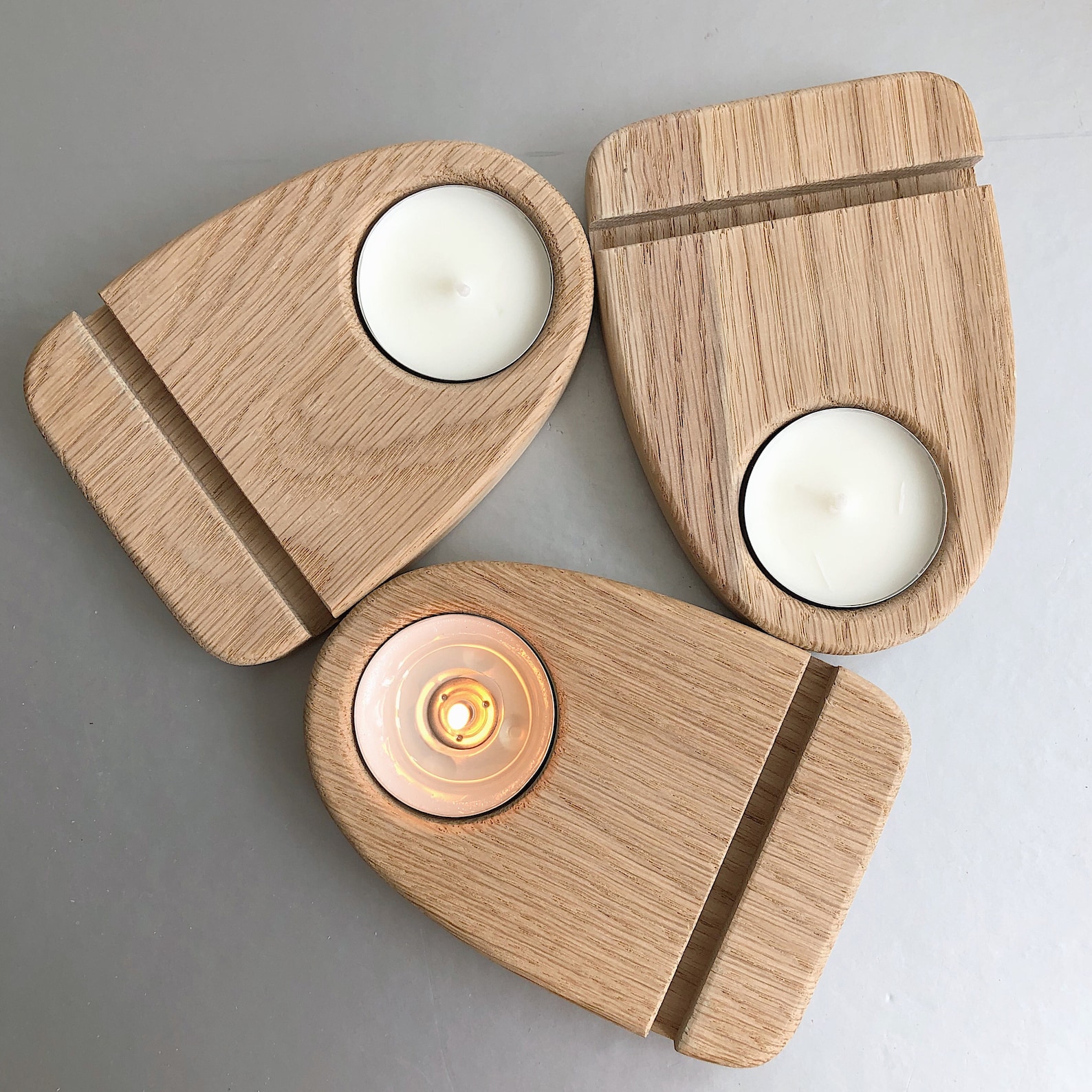 Glass stand with tea light holder display stand for stained Etsy