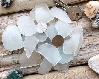 White sea glass bulk - large genuine beach glass